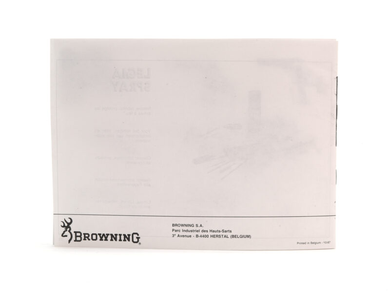 Browning GP Competition Operator's Manual Image 4