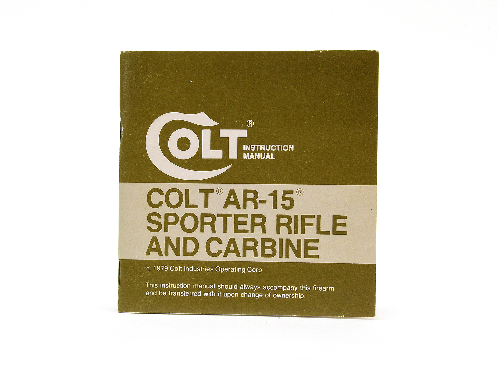 Colt AR-15 Sporter Rifle And Carbine Manual #94857 Image 1