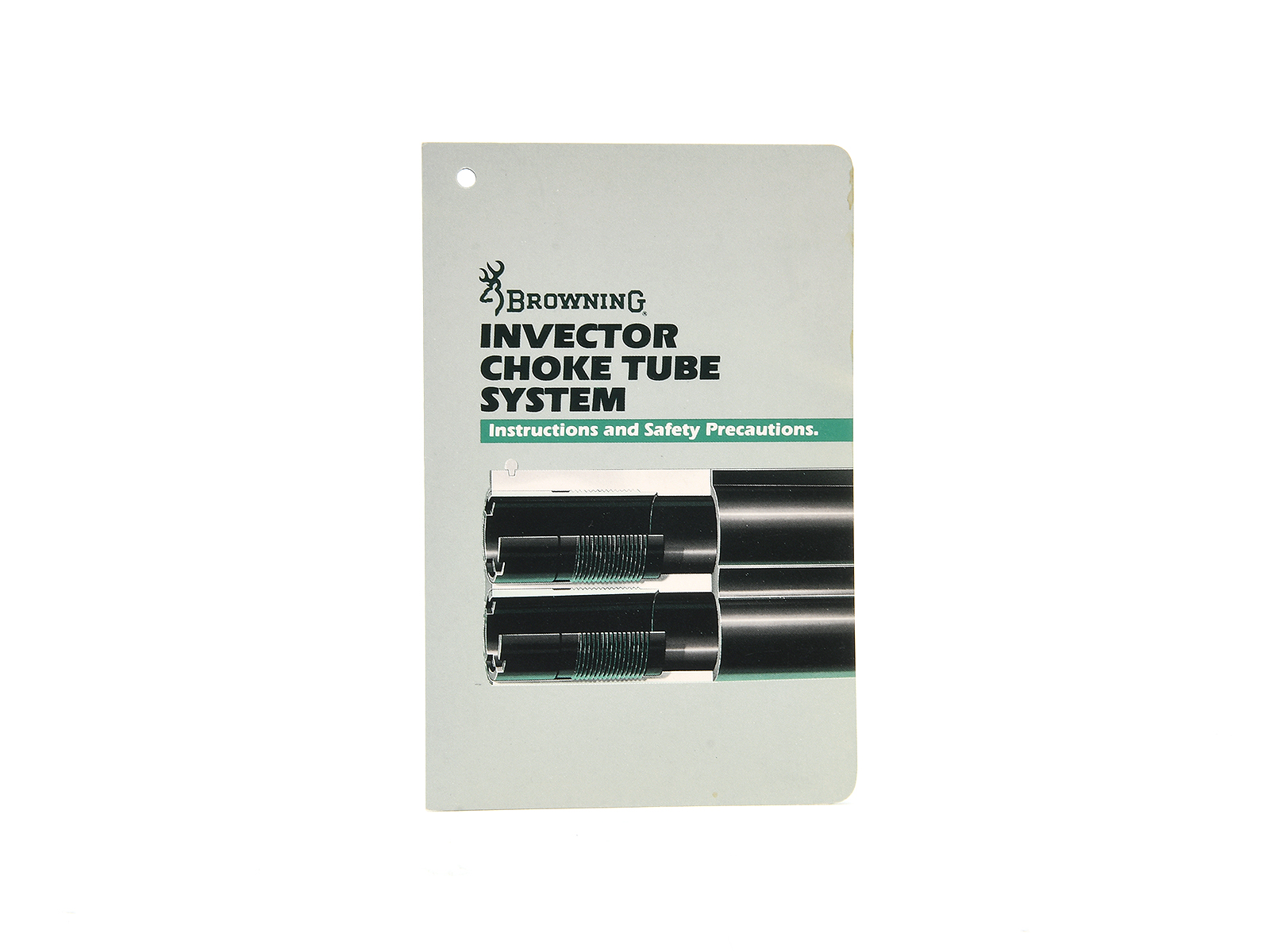 Browning Invector Choke Tube System Instruction Hang Tag Image 1