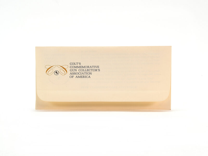 Colts Commemorative Gun Collectors Association Of America Member Envelope Image 1