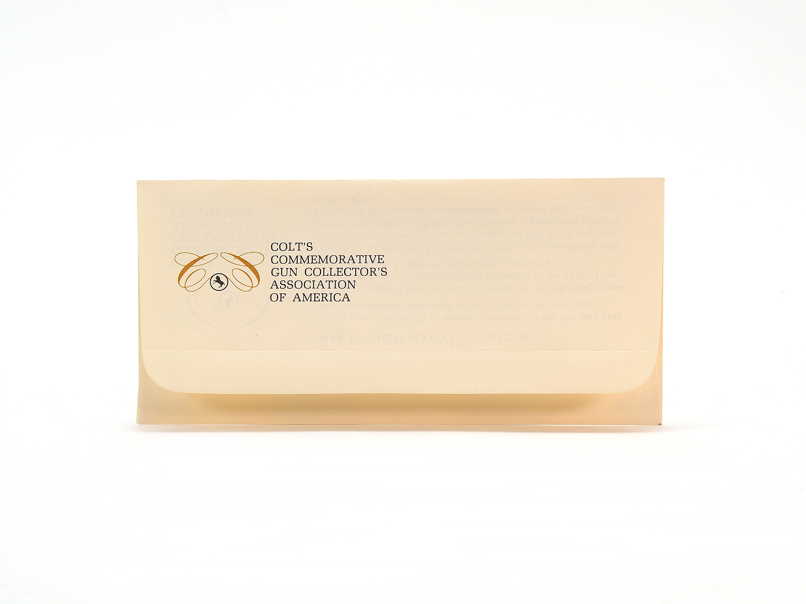 Colts Commemorative Gun Collectors Association Of America Member Envelope Image 1