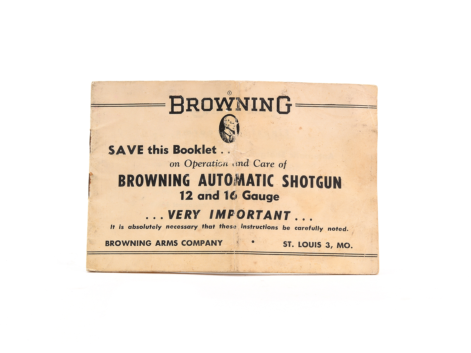 Vintage Browning Automatic Shotgun Manual Image 1