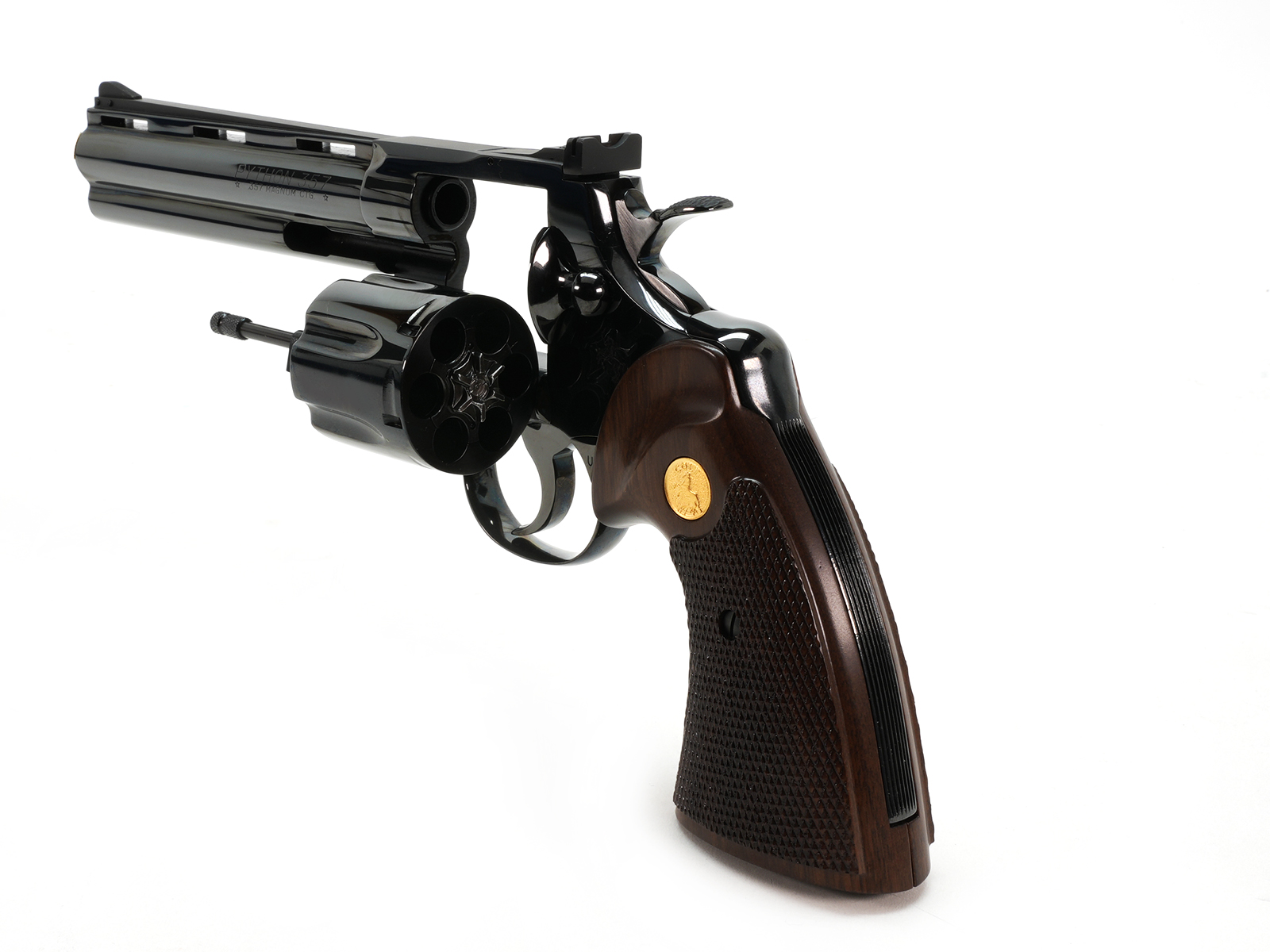 1964 Colt Python .357 Magnum left cylinder